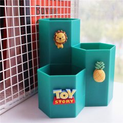 Adorable Instagram-style cartoon super cute creative Japanese-style desk organizer for boys and girls, students, and children, with large capacity pen holder and storage box