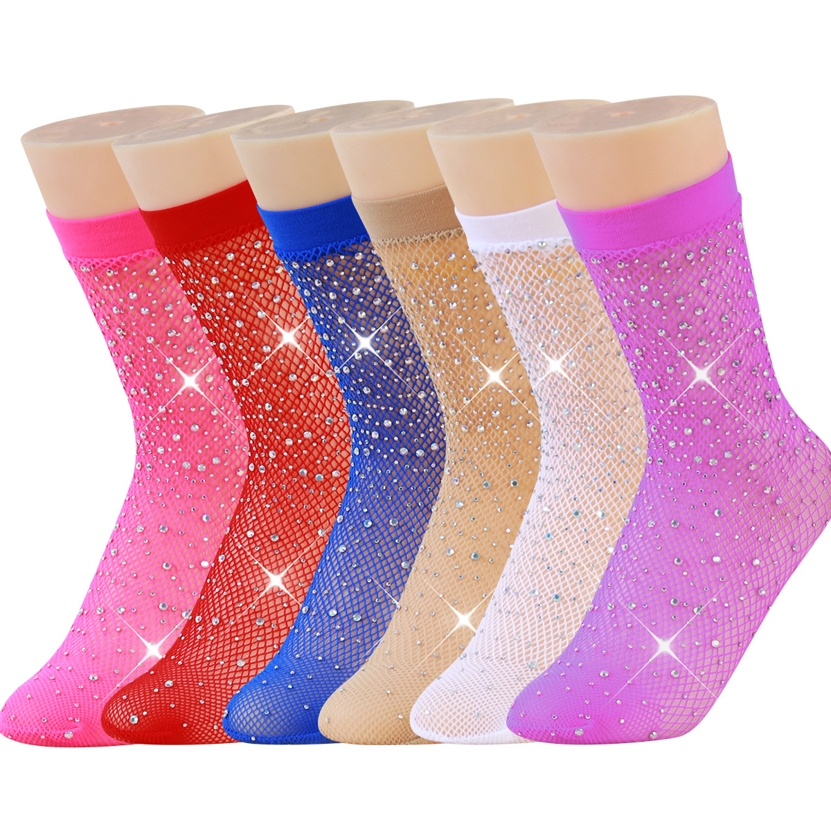 白色堆堆袜女夏季薄款袜子夏长筒拖鞋中筒春秋夏天配凉鞋的薄短袜