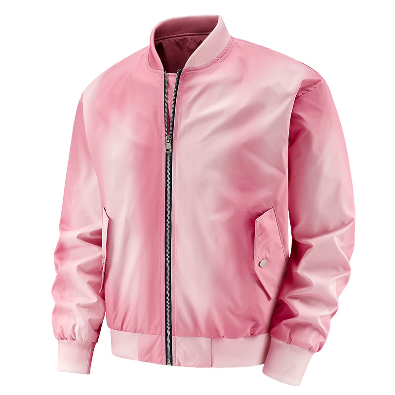 Chaqueta de piloto para hombres primavera y otoño nuevo abrigo hombre suelto uniformes de béisbol sólido para hombres y mujeres comercio exterior transfronterizo ropa de hombre