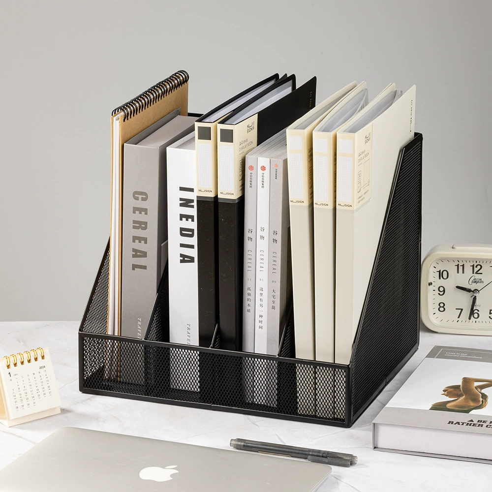 Металлическая железная стойка для файлов канцелярские принадлежности настольная коробка для хранения данных файловая панель многослойная стойка для организации файлов