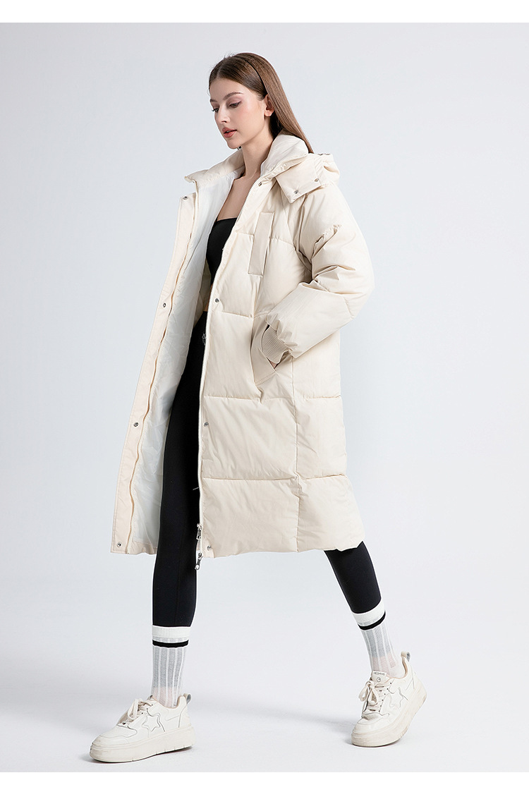 Women's Long Padded Coat Oversized Hooded Parka For Winter_voghion.com