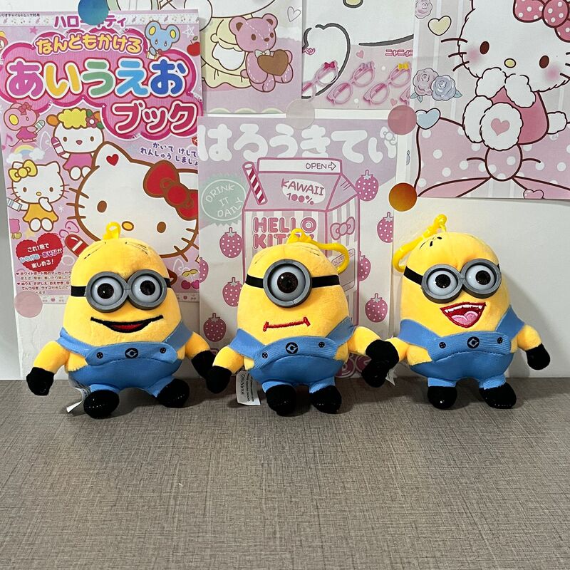 In-Stock Minions Plush Keychain Doll Toy Cute Trendy Cartoon Despicable Me Toy
