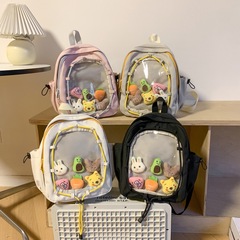 2D Pain Pack Girl Mini Cute Schoolgirl Dual Shoulder Bag Anime Merchandise Transparent Student Casual Storage Bag