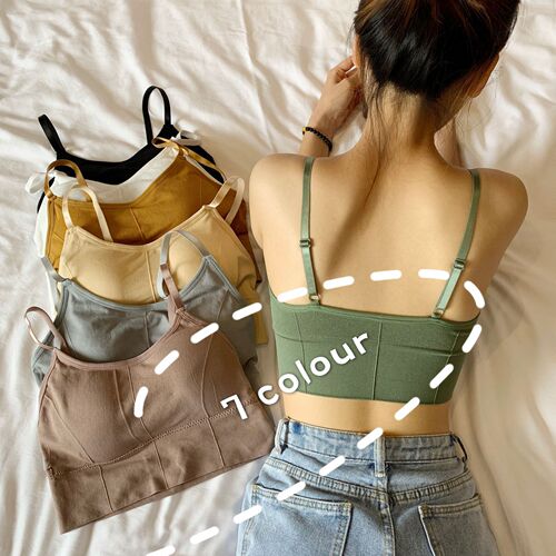Women's seamless underwear wrapped chest card card beautiful back suspender bottoming inner wear tube top girl sports vest cross-border wholesale