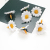 White small hair accessory solar-powered handmade, 2.8cm, flowered