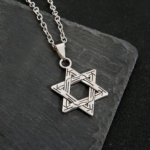 Hexagram Vintage Cool Hip-Hop Long Sweatshirt Chain Simple Fashion Star Trendy Necklace for Women  New Choker