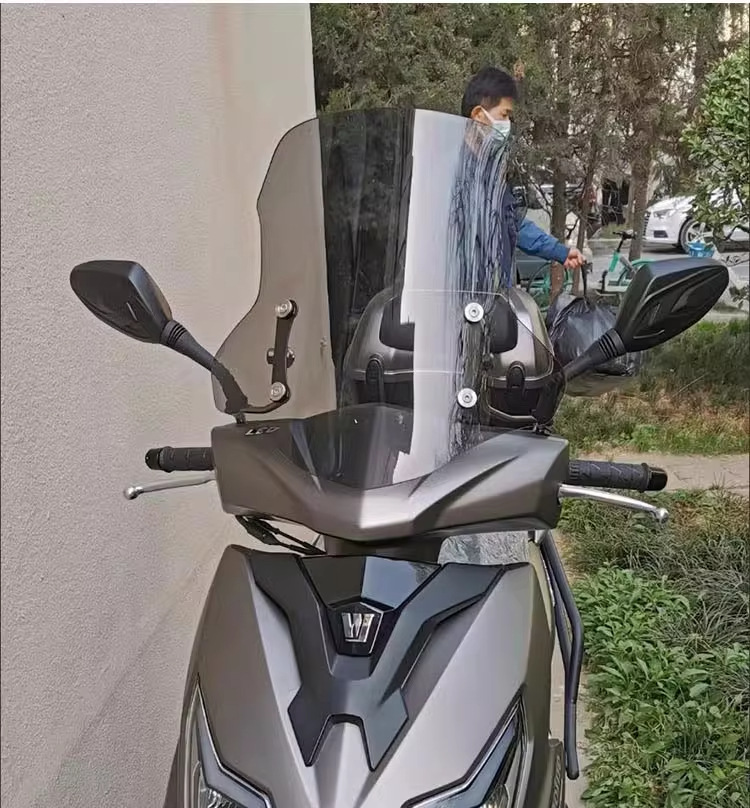 Suitable for Haojue Afr125 Windshield Scooter Front Windshield High-Definition Transparent Suzuki Uy125 Front Windshield