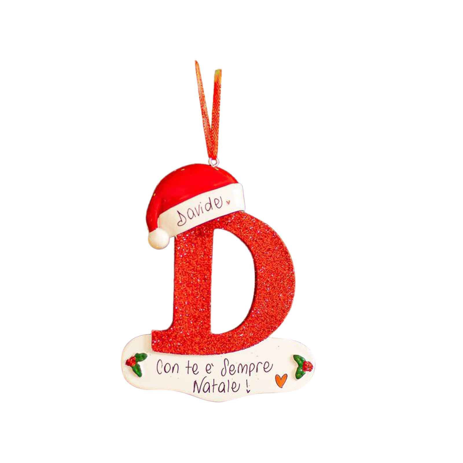 2023 personalizado DIY nombre decoración de Navidad acrílico colgante letras de Navidad colgante decoraciones