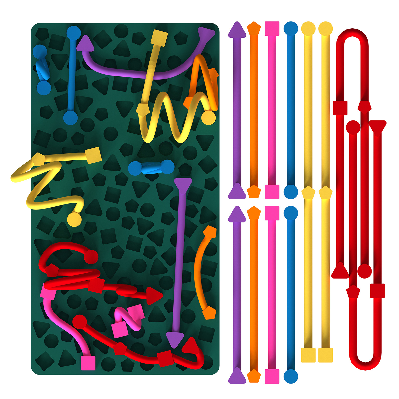 Juguetes Fidget de silicona sensoriales tablero de descompresión de compresión infantil rompecabezas de compresión ansiedad autismo