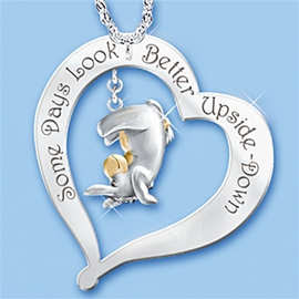 wish热新款欧美时尚小毛驴卡通双色吊坠项链锁骨链