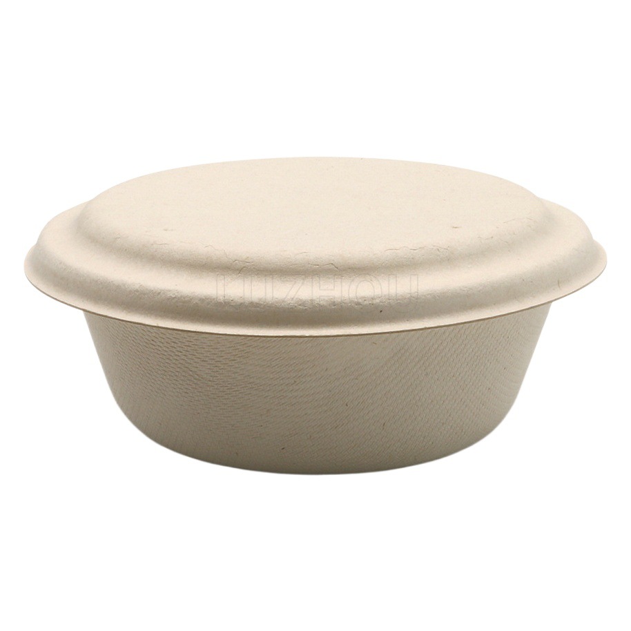 Shaogeng Oasis 350ml protección del medio ambiente caña de azúcar pulpa de bambú degradable compostable tazón desechable