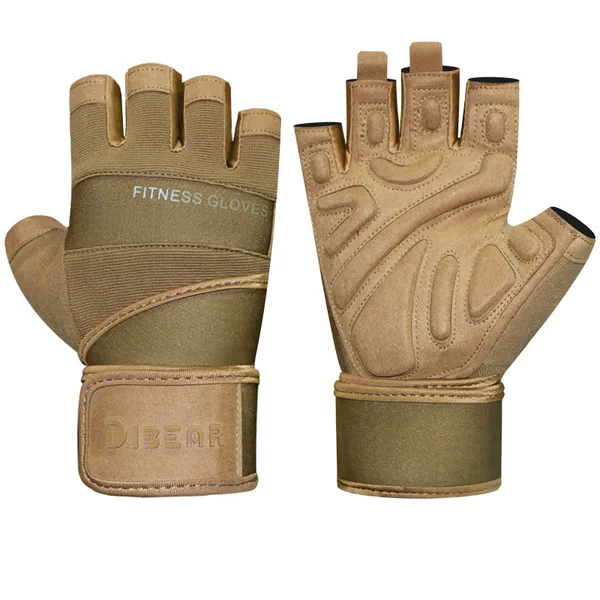 Dibear Source Manufacturer Cross-Border Custom Wholesale Summer Outdoor Fitness Gloves Sports Wristbands Non-Slip Half-Finger