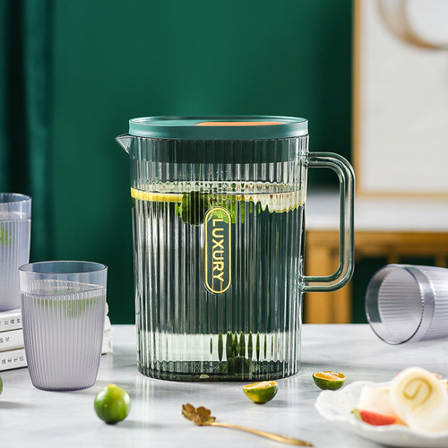 Good-looking AS high-temperature resistant cold kettle, light luxury juice kettle, household cold kettle with lid, cold boiled water cup set