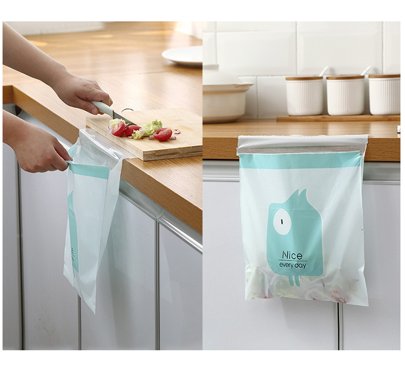 创意车载粘贴式可爱卡通车内用收纳清洁袋一次性可分类垃圾袋-阿