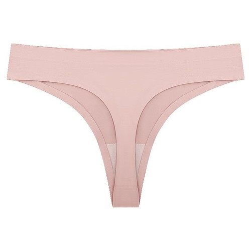 European and American sports and fitness women's briefs, ice silk seamless one-piece invisible fit low-waist seamless underwear for women