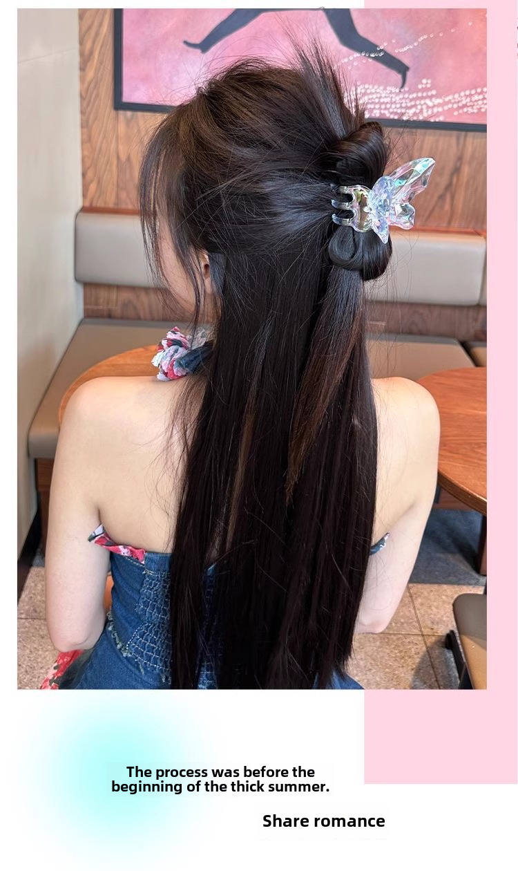 Slinka franču vistas spalvas parūka, volejbola galva, tauriņa satvēriens, zirgaste, matadata, sieviešu muguras karote, pussieta matu galvassega, matadata_voghion.com