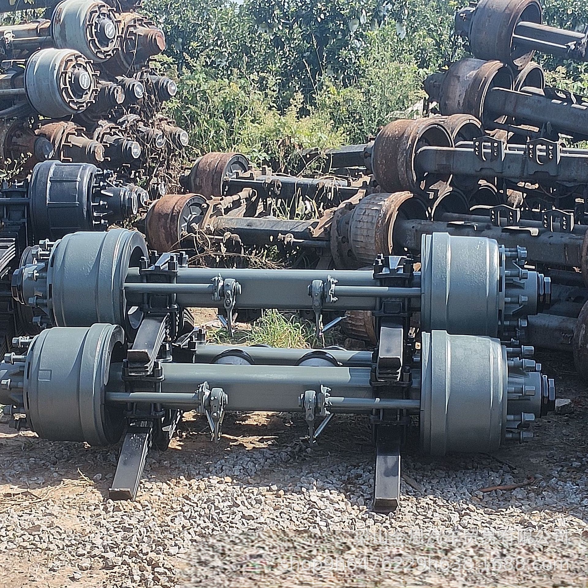 Export American, German, and Chinese Style Trailer Rear Axle Assemblies for 13-16 Ton Semi-Trailers, Truck Rear Axle Assemblies