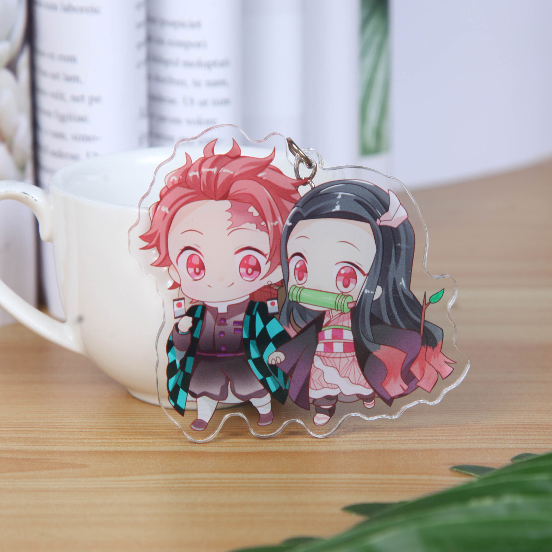 厂家现货亚克力钥匙扣批发卡通明星钥匙扣创意卡通钥匙扣可印logo