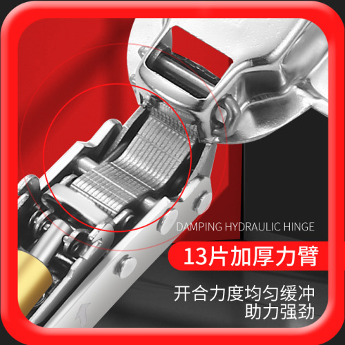 Stainless steel rosehip hinge 304 butterfly nine-hole buffer damping hinge can be soaked in water hydraulic spring airplane hinge