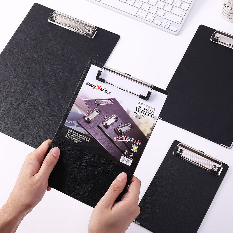 홍콩 편지 A4 가죽 보드 폴더 학생 필기 패드 b5 비즈니스 사무용품 폴더 a5 폴더 서명 보드