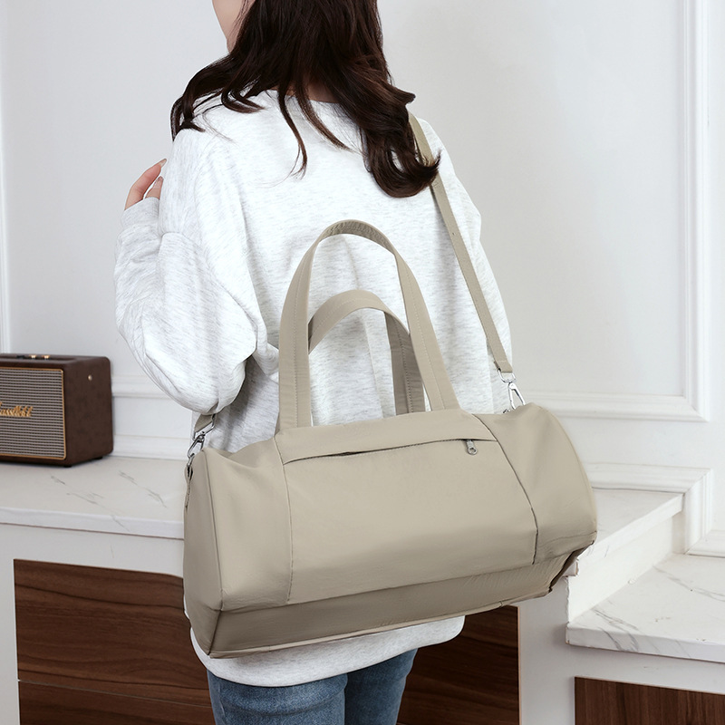 Bolsa de viaje de corta distancia de gran capacidad, bolsa de fitness de natación deportiva para mujeres, bolsa de equipaje de almacenamiento portátil de varios compartimentos para viajes de negocios