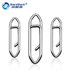 Luya return type quick pin connector hanging ring stainless steel sea fishing gear paper clip fake bait
