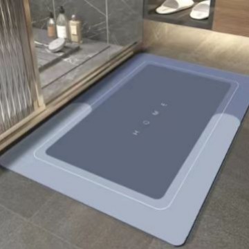 Diatom Mud Floor Mat, Normcore Bathroom Floor Mat, Water-Absorbent, Quick-Drying, Non-Slip Mat, Easy-Care Bathroom Floor Mat, Stain-Resistant and Wear-Resistant Floor Mat