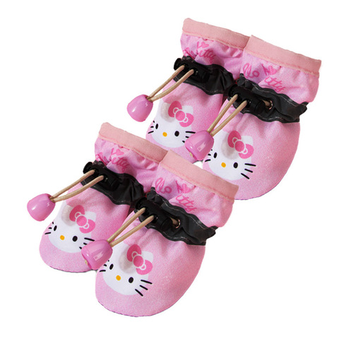Dog Shoes Autumn Teddy Small Dog Pet Foot Covers Autumn and Winter Plus Velvet Indoor Cat All Seasons Soft Soled Shoes Dog Shoes