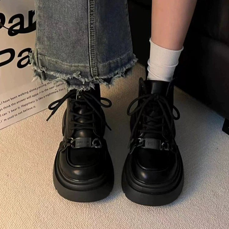 Колледж британский стиль Martin сапоги женщины 24 года осень и зима новая корейская версия дикие туфли