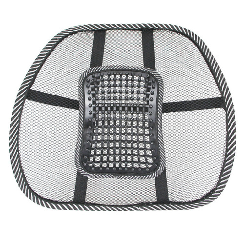 Car seat lumbar massage leather nail lumbar cushion cool breathable lumbar support cushion sedentary summer car backrest