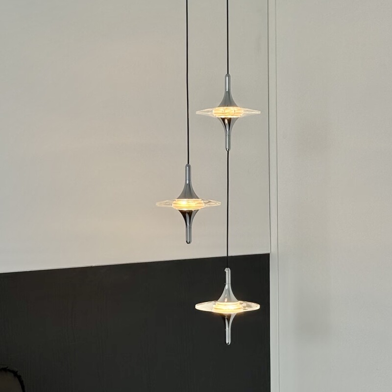 Italian-Style Light Luxury Ufo Crystal Bedside Pendant Light, High-End Atmosphere Decorative Pendant Light for Hallway, Entrance, and Staircase Italian-Style Light Luxury Ufo Crystal Bedside Pendant Light, High-End Atmosphere Decorative Pendant Light for Hallway, Entrance, and Staircase