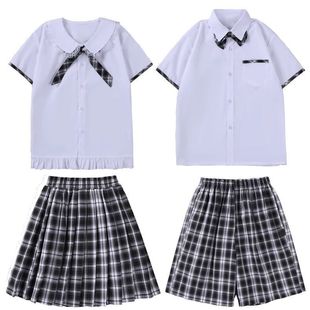 Shunde Primary School Students Dress Uniform Primary School Uniform Foshan Public School Shorts Short Skirt Performance Class Suit