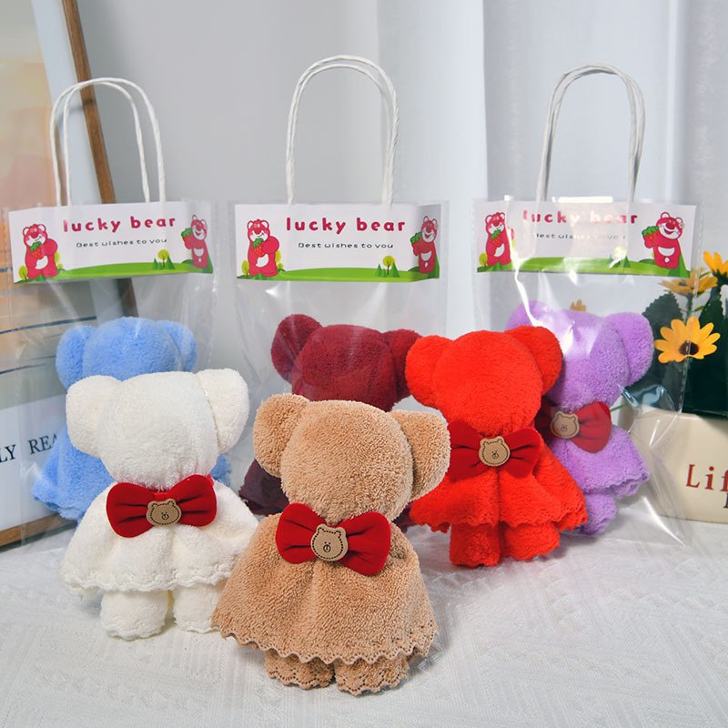 Nueva toalla de oso, regalo de mano, cumpleaños, luna llena, regalos de boda, regalos de apertura, regalos de regalo