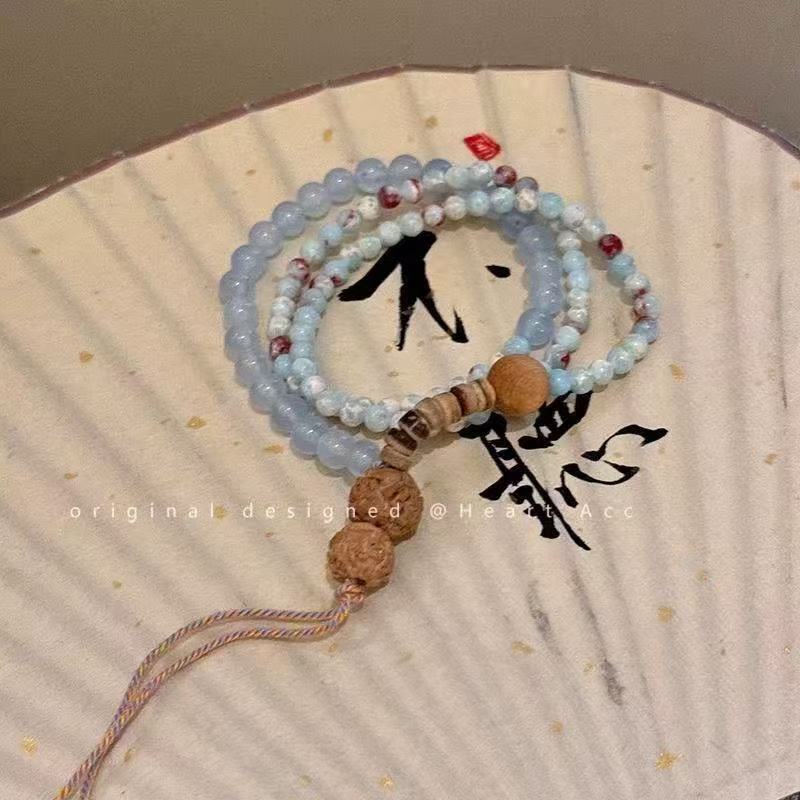 熱い販売の新しい中国風の二層ブレスレット、新鮮で芸術的でシンプルな親友カップルブレスレット、男性と女性のブレスレット|undefined