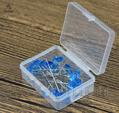 Exquisito pin redondo nuevo PIN de cuentas de posicionamiento aguja vinculante tela fija perla aguja DIY tienda de flores