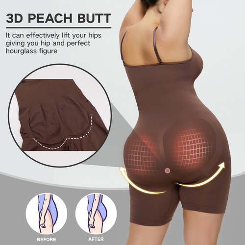 Cross-border large size body-shaping one-piece bodysuit suspenders one-piece underwear butt-lifting pants boxer-angle belly-control body-shaping one-piece enhanced version