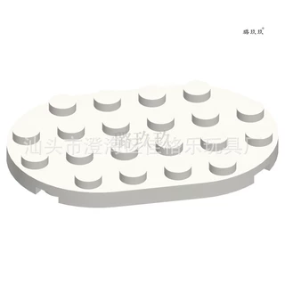 【50G起订】跨境MOC国产乐兼容高3766积木4x6椭圆
