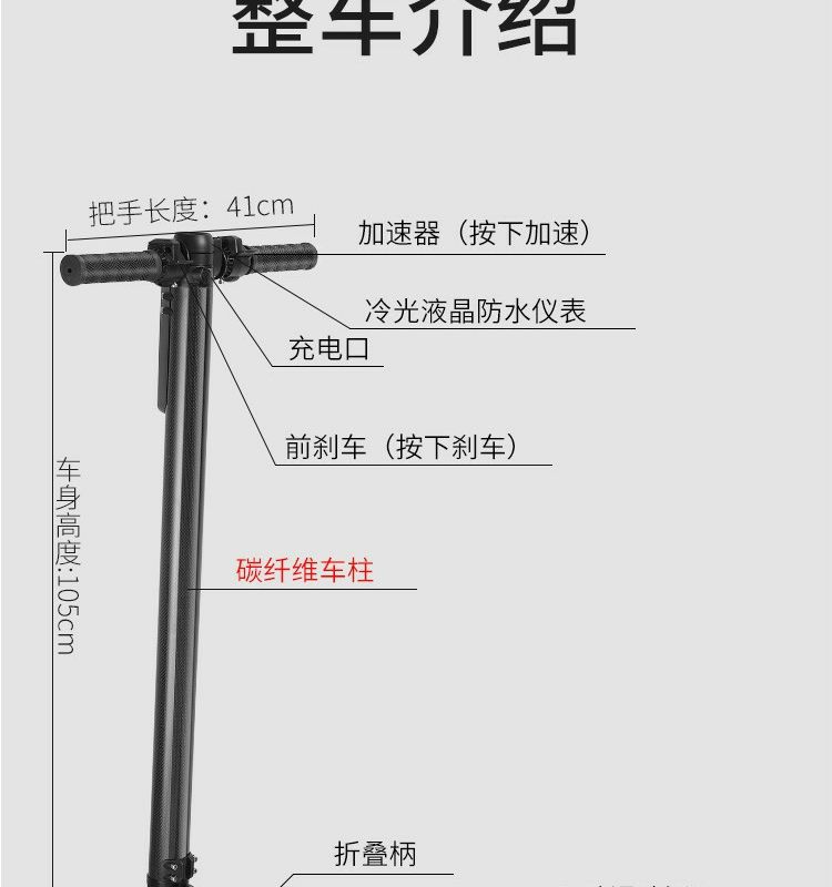 Electric Scooter, Portable Foldable for Commute
