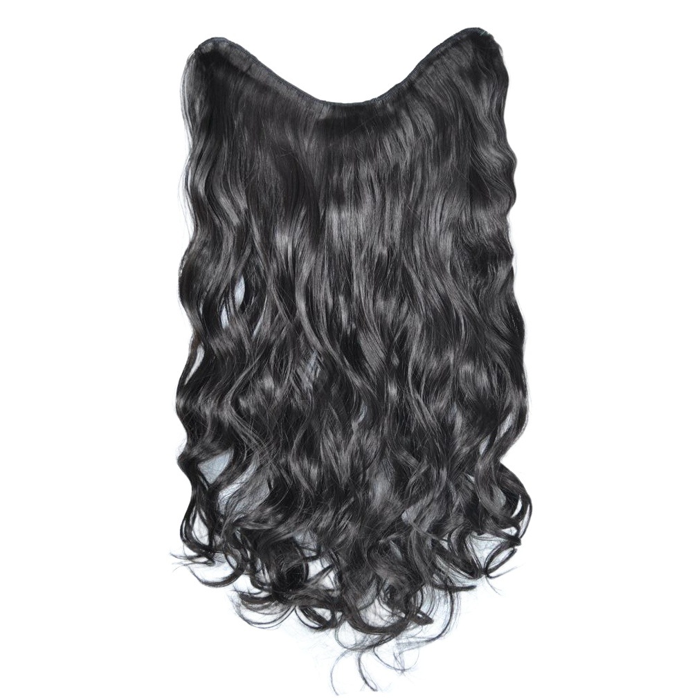 Peluca de mujer europea y americana extensión de cabello sin costuras de onda grande pieza de Peluca de una pieza de peluca larga y rizada de 4 tarjetas