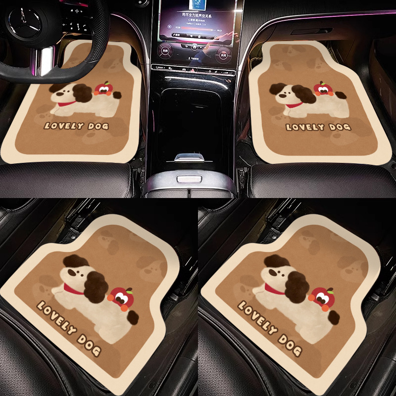 Cartoon Car Floor Mats, Soft Diatom Mud Floor Mats, Universal Car Interior Water-Absorbent, Quick-Drying and Easy-To-Clean Mats, Drop Shipping