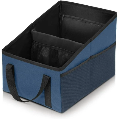 Car storage bag/box Storage Box Car Trunk - blue-in-stock-253125cm