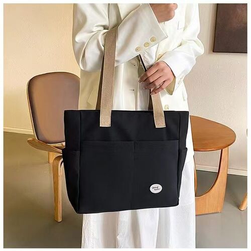 Original design Japanese bag, casual art student class shoulder bag, all-match commuter Oxford cloth tote bag