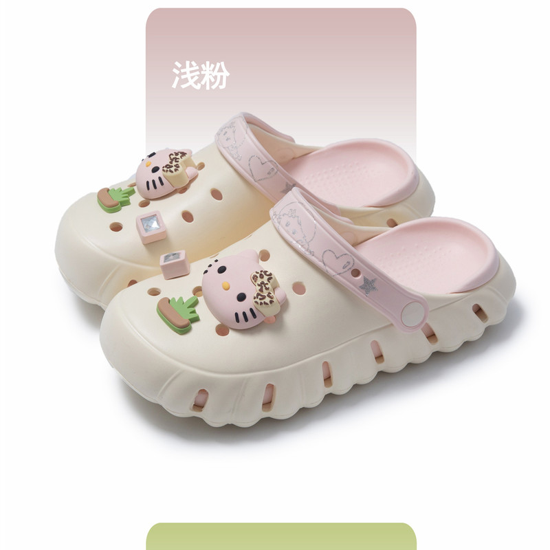 Women's Summer New Style Outdoor Eva Soft-Soled Clogs with a Stepping-On-Clouds Feel, Closed-Toe Sandals, Non-Slip Beach Shoes, Versatile Slippers