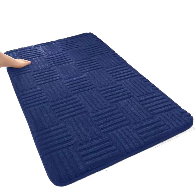 Algodón estereoscópico Jacquard estera transfronteriza simple color sólido estera de baño resistente al desgaste fácil de cuidar estera de pies doméstica