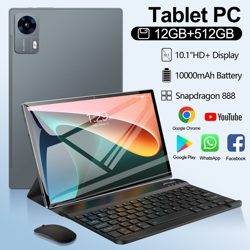 Cross-border tablet foreign trade S50 ultra-thin Android tablet 10 inch/11 inch/14 inch dual card dual standby 4G Bluetooth