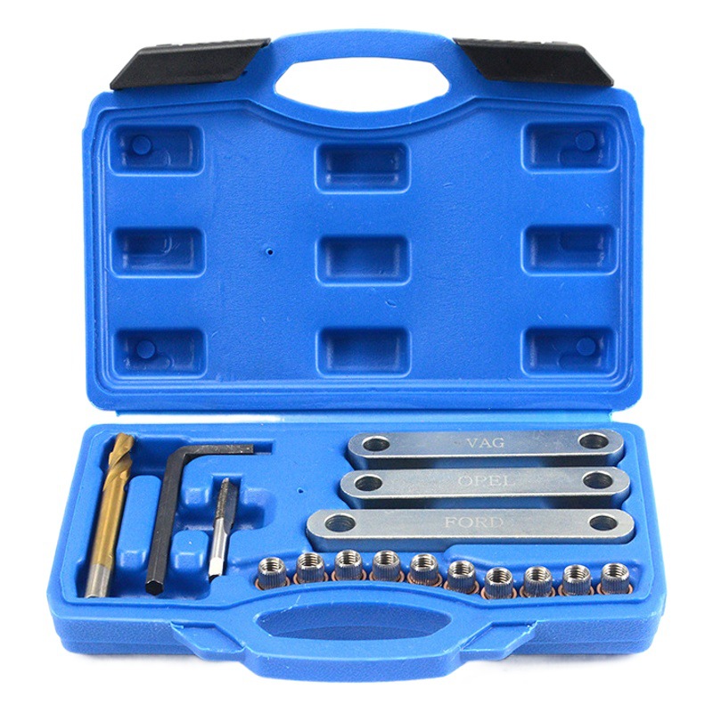 Pinza de freno tornillo herramienta de reparación de rosca pinza de freno Reparación de rosca traje de reparación de automóviles M9 * 1,25