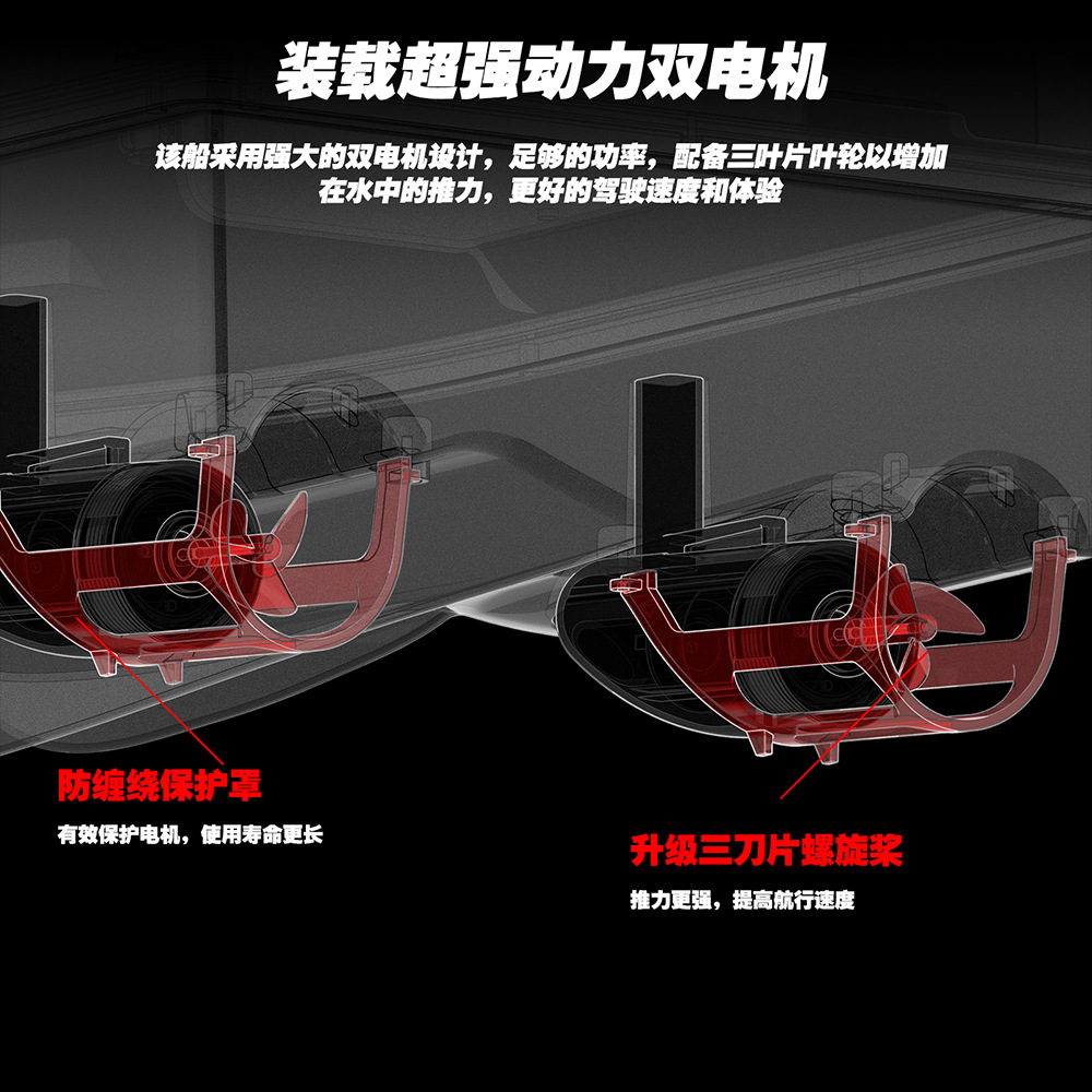 Flytec-V020-GPS_智能定位_三仓投饵_送钩_自