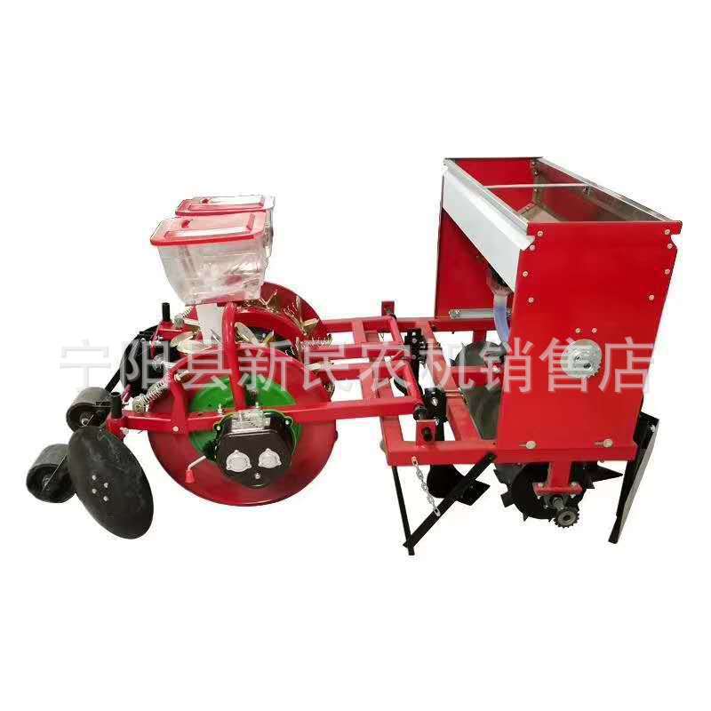 河北承德谷子膜上播种机二垄四行高粱绿豆玉米铺膜精播机厂家直销