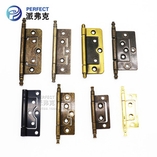 Factory Direct Sale Furniture Hinges 2-Inch 2.5inch 3inch Crown Head Mother-In-Law Hinges Wardrobe Cabinet Door Antique Copper Hinges