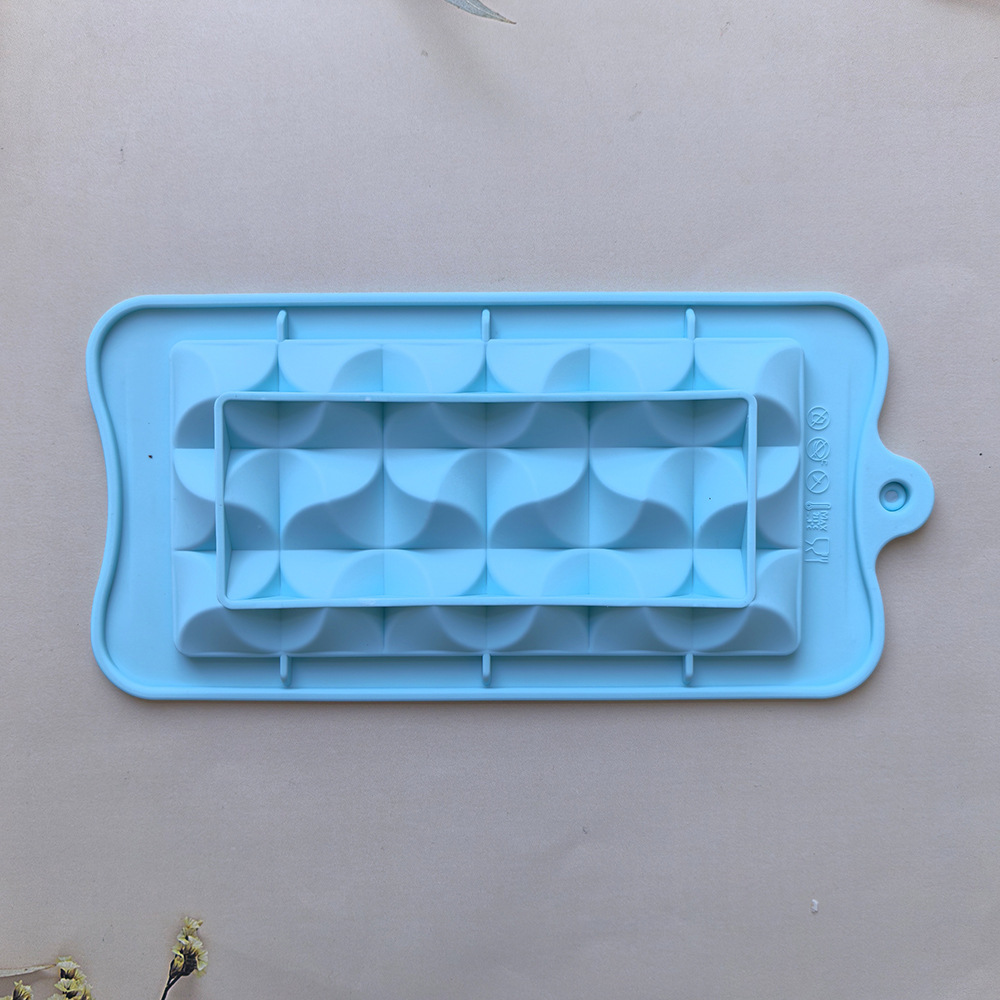 124 molde de silicona chocolate agudo pastel helado pudín molde de postre jabón utensilios de cocción
